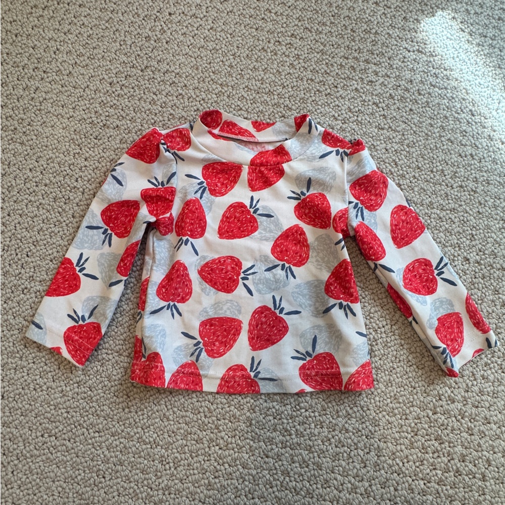 Cat & Jack Rash guard Strawberries 6months